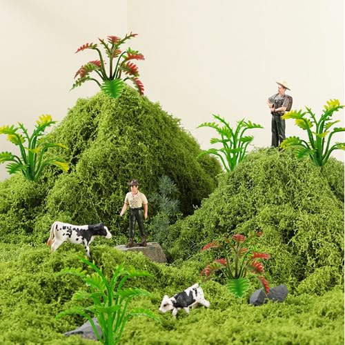 6 PCS Model Trees Miniature Plants for Fairy Garden Diorama Train Scenery Micro Landscape Decors