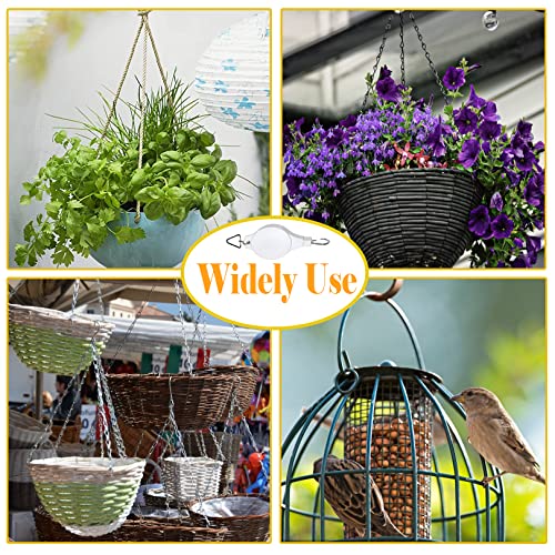 Adjustable Plant Pulley Hanger-2 Pack, Plant Pulley Retractable Hanger, Pully Hook for Hanging Garden Basket Pots, Bird Feeder Outdoor Heavy Duty