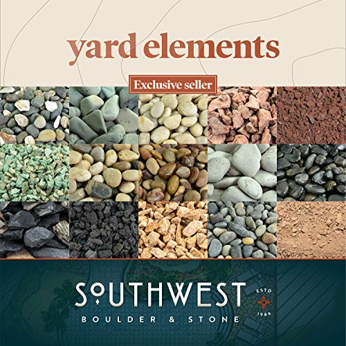 Mexican Beach Pebbles | 20 Pounds of Smooth Unpolished Stones | Hand-Picked, Premium Pebbles for Garden and Landscape Design | Black, 1 Inch - 2 Inch - color: Black, size: 20 Pounds, 1 Inch - 2 Inch