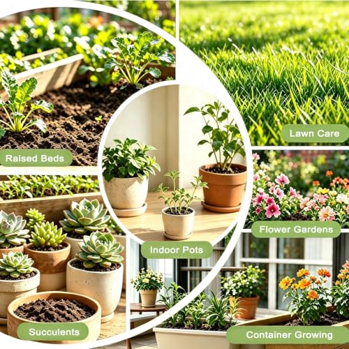Soil Moisture Meter, 4-in-1 Soil PH Tester, Soil Moisture, Fertility, Sunlight Intensity with Removable Probe, Color-Coded Analog Dial Soil Test Kit for Garden, Farm, Flower, Indoor & Outdoor