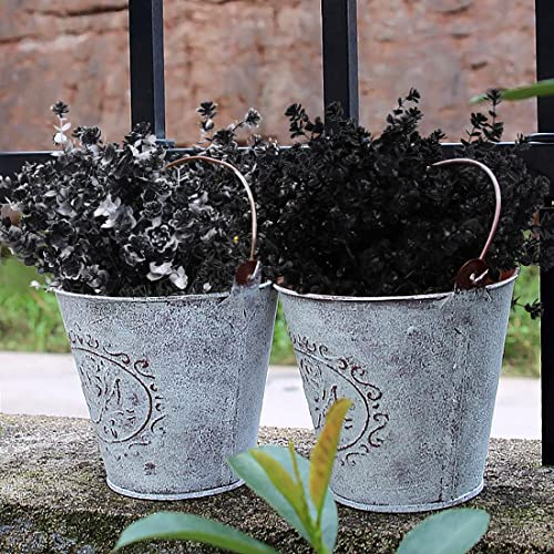 RECUTMS Black Artificial Flowers,Fake Fall Outdoor UV Resistant Plants,8Pcs - color: Black, size: 8 Pcs