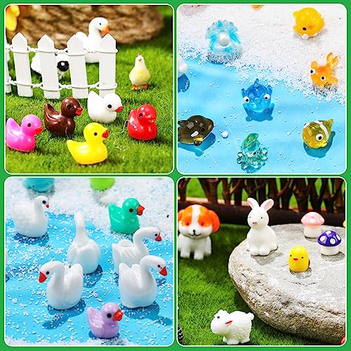 Woanger 300 Pcs Fairy Garden Accessories Miniature Resin Figurines for DIY