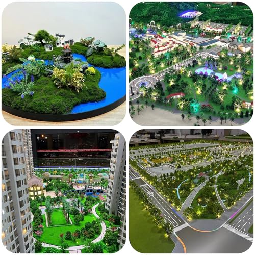 30 pcs 2.4-5.9 inches Mixed Miniature Trees,Model Trees,Mini Trees for Diorama Projects,Landscape Projects,Train Layout,School Projects,HO Layout, Miniature Houses,Fairy Garden (No Base)