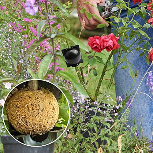 12 PCS Medium Air Layering Propagation Kit Plant Root Device with Zip Ties | Reusable Plant Root Growing Box, Plant Propagation Balls for plants, Air Layering Pods for Fast Propagation, Durability - size: Medium