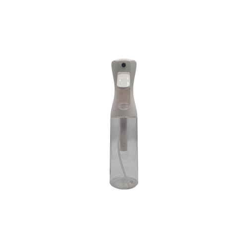 Continuous Fine Mist Spray Bottle, Refillable, 10.1 oz, Transparent