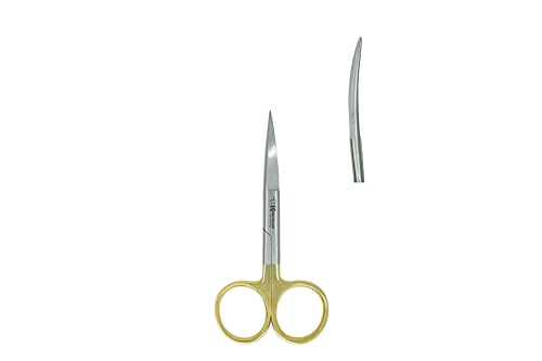 Kingfisher Fly Tying Hair Scissors, 4.5 Inch, Curved - color: Gold
