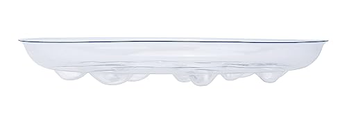 ZZPYXIA 5 Pack Clear Plastic Heavy Duty Plant Saucer 12 inch for Pot Drip Trays for pots,Plate Water Catcher, Floor Protector Plant Drainage Tray (12") - style: 12"