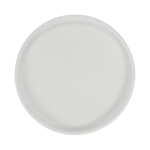 M METERXITY Ceramic Plant Saucer, 6.3 Inch Plant Water Catcher Tray, Plant Pot Saucers for Indoor/Outdoor Plants/Flower Drainage Drip Water Tray [Round Beige] - color: Beige