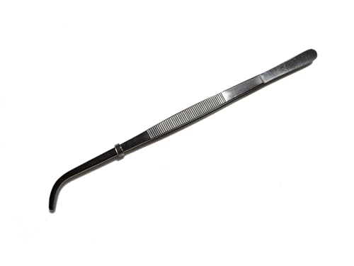 PRO-Pinsettes Curved 12in Aquascaping Aquarium Fish Tank Cleaning Tools Plant Trimming Tweezer