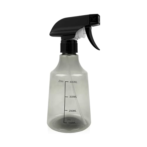 17oz/500ml Plastic Spray Bottle with Measurements and Adjustable Nozzle, Refillable Spray Bottle for Hair, Plant and Home Cleaning