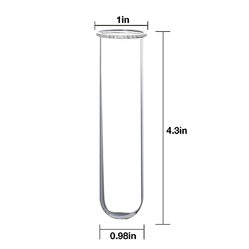 XXXFLOWER Wall Hanging Propagation Station with Wooden Stand 5 Glass Test Tubes+4 Tube Vases
