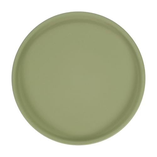 M METERXITY Ceramic Plant Saucer, 6.3 Inch Plant Water Catcher Tray, Plant Pot Saucers for Indoor/Outdoor Plants/Flower Drainage Drip Water Tray [Round Dark Green] - color: Dark Green