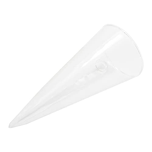 8.2 Inch High Small Wall Hanging Glass Planter Vase, Clear Cone Terrarium for Succulents Air Plants Mini Flower Wall Vase Flower for Indoor or Outdoor Bedroom Living Room Kitchen Office