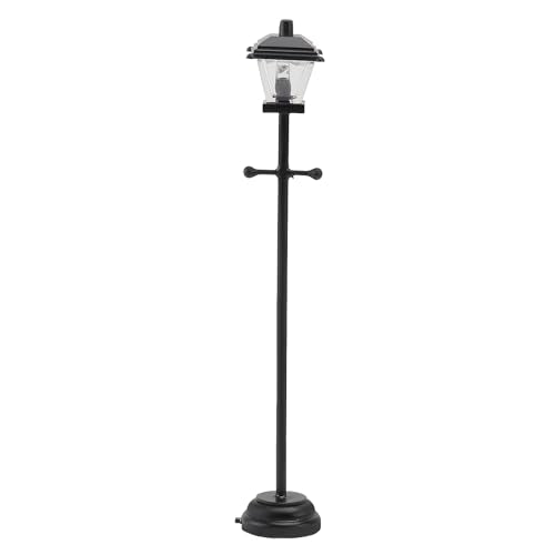BESPORTBLE 1:12 Christmas Village Accessories - Christmas Mini Street Light Models Dollhouse Lamp for Kids Play 4.5 Inch Fairy Garden Pathway Lantern, Metal & Plastic