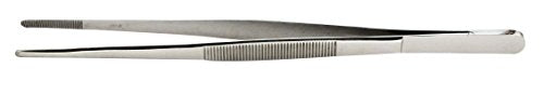 SE 8" Stainless Steel Tweezers - 5132TWP - size: 8 Inch