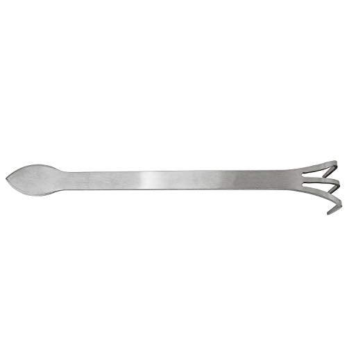 Bonsai Rake Stainless Steel Root Rake with Spatula Mini Gardening Rack Cultivator 3-Prong Loosen Soil Bonsai Tree Tools