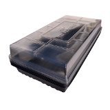 5 Humidity Domes & 5 1020 Plant Growing Trays Kit - Premium Quality Made in The USA - Sturdy, Reusable, Recyclable - for Organic Seed Starting, Microgreens, Wheatgrass