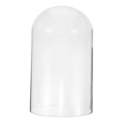 Glass Display Dome Cloche - 8"x5" Clear Glass Bell Jar for Anniversary Clocks Terrariums Plants & Trinkets Showcase for Collectibles & Keepsakes No Base - size: 20.00X12.00X12.00CM
