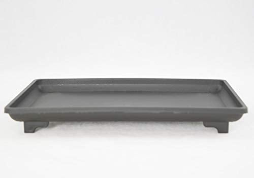 1 Rectangular Black Plastic Humidity/Drip Tray for Bonsai Tree and House Indoor Plant - 10.5"x 7"x 1" (B-7)