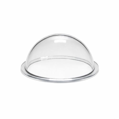 KAYNEY Acrylic Dome with Flange Clear Plastic Hemisphere – Transparent Case for CCTV, Camera Lens, Jewelry, Collectibles & Miniatures – Dustproof Cover for Delicate Items (1.6inch / 40mm) - size: 1.6inch / 40mm