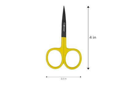 Kingfisher Fly Tying All Purpose Scissors 4 Inch, Curved - color: Yellow