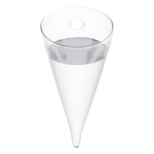 BESTYASH Wall Hanging Vase Clear Glass Flower Vase Bottle for Plant Cuttings Air Plant Hanger Water Circular Wall Mounted Glass Planter for Bedroom Living Room Office Decor