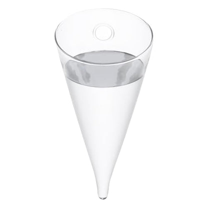 BESTYASH Wall Hanging Vase Clear Glass Flower Vase Bottle for Plant Cuttings Air Plant Hanger Water Circular Wall Mounted Glass Planter for Bedroom Living Room Office Decor