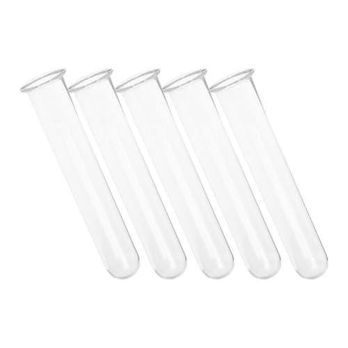 5pcs Hydroponic Test Tube Vase Clear Glass Propagation Tubes