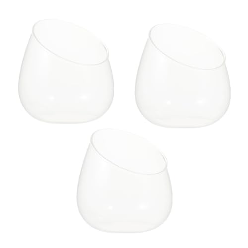 GANAZONO Landscape Bottle Decoration 3 Pack Glass Vase for Plants Miniature Ornament - color: 3pcs 12cm