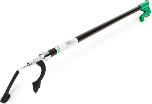 UNGER NiftyNabber PRO Litter Picker - Trash Rubbish Picker Grabber Heavy Duty 52cm /20'' - Multi-Use Reacher & Grabber Stick: Cleaning, Home Help, Gardening - Steel Claw with Rubber Grip