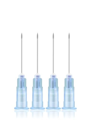 23G 5/8 Inch Needle Luer Lock Lab Accessories, 100Pcs Individual Package - size: 23G-5/8 Inch（16MM）