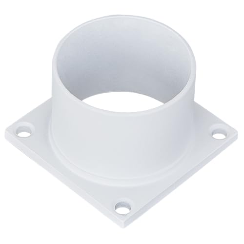 Design House Outdoor Light Pier Base, White | Floor Mount, Traditional, Aluminum, Lighting, 590059 - color: White