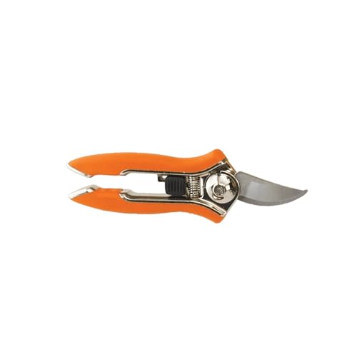Dramm ColorPoint Stainless Steel Compact Garden Pruning Shears, Hand Pruner, Garden Clippers, with Heavy Duty Blade and Easy grip Handle, Orange - color: Orange, style: Classic