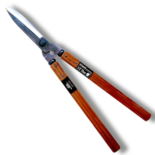 SUIZAN Hedge Shears 21.3" - Japanese Garden Clippers for Precise Trimming | Professional Shear for Pruning Hedges Bushes Shrubs Topiary Boxwood Branches Landscaping Sharp Steel Blades Gardening Tools - style: 5.9 Inch (150mm) Blade