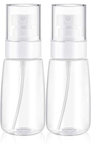 Travel Spray Bottle Mini Spray Bottle Continuous Spray Bottle and Small Squirt Bottle Travel Size Bottles & Small Spray Bottles for Hair Face, Plants - color: 2oz - Pack 2