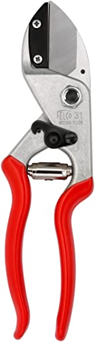 Felco F31 Pruning Shears – 8.3" Garden Clippers with Anvil Blade for Dry & Hard Wood | Hand Pruner for Gardening | Garden Tool Cutter with Aluminum Handle, Alloy Steel Blade, High-Torque Cutting Power - size: F31 Large Anvil