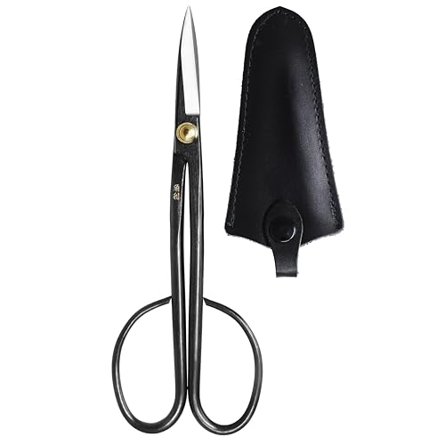 KAKURI Bonsai Twig Shears Made in Japan 8", Japanese Carbon Steel Blade, Precision Bonsai Scissors for Fine Pruning and Trimming - style: Twig