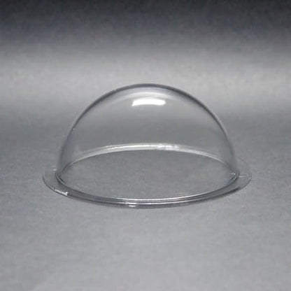 KAYNEY Acrylic Dome with Flange Clear Plastic Hemisphere – Transparent Case for CCTV, Camera Lens, Jewelry, Collectibles & Miniatures – Dustproof Cover for Delicate Items (3.6inch / 90mm) - size: 3.6inch / 90mm