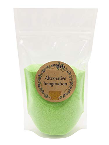 Alternative Imagination Lime Green Fine Colored Sand for Ritual Use, Zen Gardens, Incense Burners, Smudging Bowls, Unity Ceremonies, Mandalas, Spiritual Practices, Arts & Crafts (1 Pound) - color: Lime Green