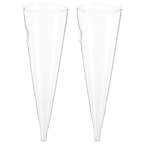 VILLCASE Clear Glass Wall-Mounted Vase Set – Hydroponic Plant Propagation Station with Visible Roots & Water Level – for Indoor Plants, Home, Bathroom, Office, Living Room