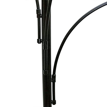 Sunnydaze 4-Arm Hanging Basket Plant Stand with Adjustable Arms - Black - 84"