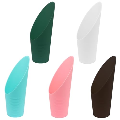 Hitefu Plastic Bonsai Soil Scoops, 5-Color Set, 5 PCS | Mini Garden Tools, For Potting, For Flower & Succulents