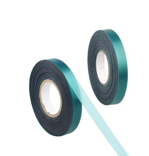 2 Rolls Stretch Plant Tie Tape, 1/2" Total 300 feet Green Garden Tie Tape for Indoor Outdoor Planting and Grafting