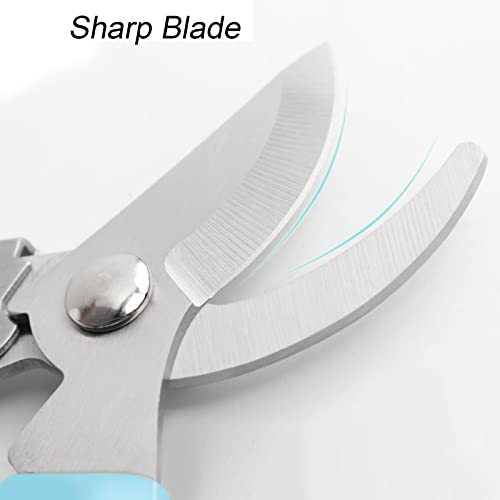 Curve Gardening Scissor with Sharp Stainless Steel Blade Garden Shears for Cutting Flowers Trimming Plants of Yard Florist Flower Rose Herb Hedge Bonsai and Fruits Picking (Black Handle) - style: Black Handle