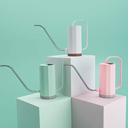 Hemoton 1200ml Long Spout Watering Can for Indoor Plants & Succulents – Modern Plastic Watering Pot with Ergonomic Handle, Cute Garden Water Bottle for Houseplant Care & Seedling Irrigation