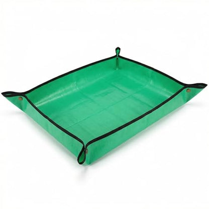 39.5” x 29.5” Large Repotting Mat for Indoor Plants - Waterproof Thickened PE Potting Mat with Buckles - Portable Foldable Plant Mat for Mess Control - Ideal Gardening Gifts for Plant Lovers