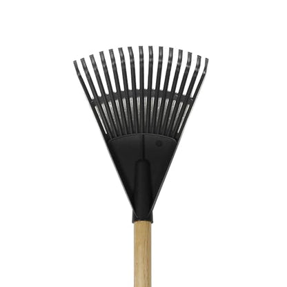 8-inch Wooden-Handled Polyester Shrub and Leaf rake