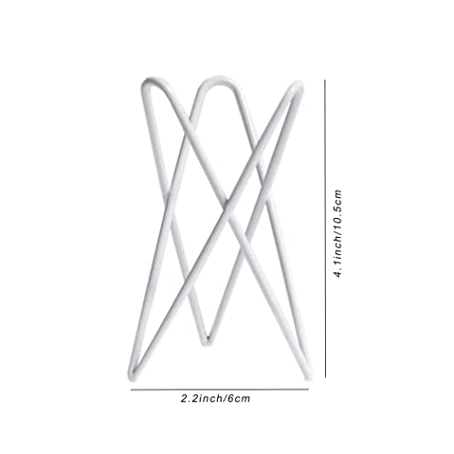 4 Packs Airplant Plants Holder Metal Base Geometric Air Plants Stand Tabletop Air ferns Planter Rack White Tillandsia Display Containers Himmeli Decor . - color: White