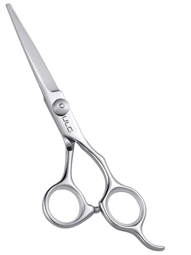 Hair Cutting Scissors, ULG Professional Hair Scissors 6.5” Right-Hand Razor Edge Barber Shears Salon Hair Cutting Shears Made of Japanese Stainless Steel, Hand Sharpened Silver