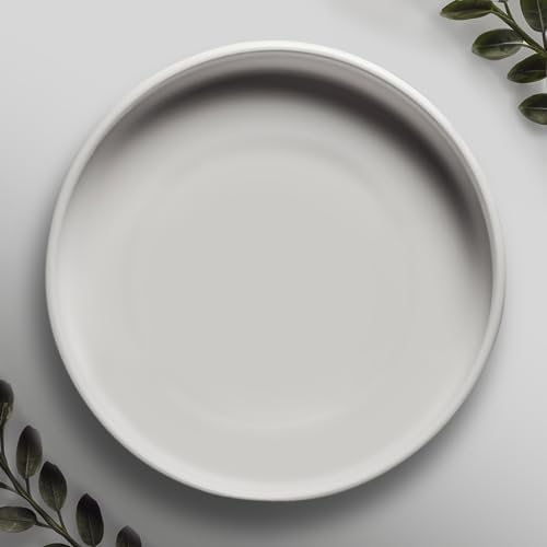 Matte White Ceramic Pot Saucer - Drainage Tray for 6, 7, 8, 9 Inch Planters + More Sizes - color: Matte White, size: 9" (1 Pack)